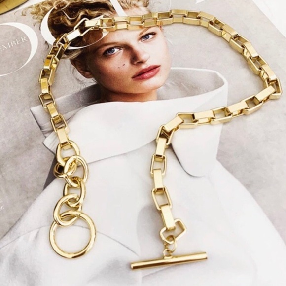 NEW 18K GOLD CHUNKY CHAIN NECKLACE - Picture 4 of 7